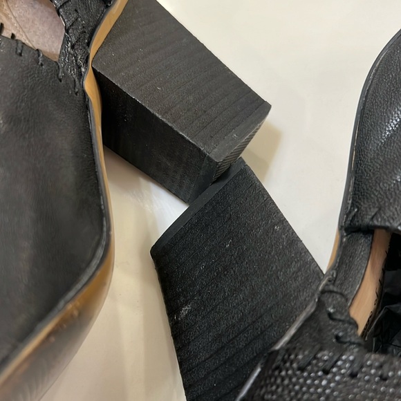 House of Harlow 1960 black leather open toe booties - Picture 10 of 14